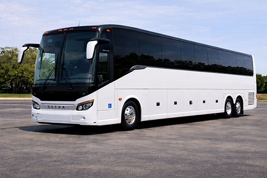 56-passenger charter bus available for charter in Rayville, LA